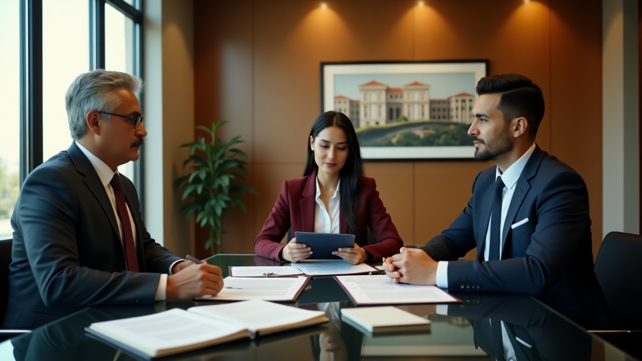 Real estate consultation meeting